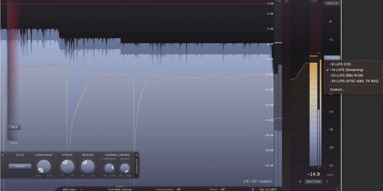 FabFilter Pro L2 Loudness Metering