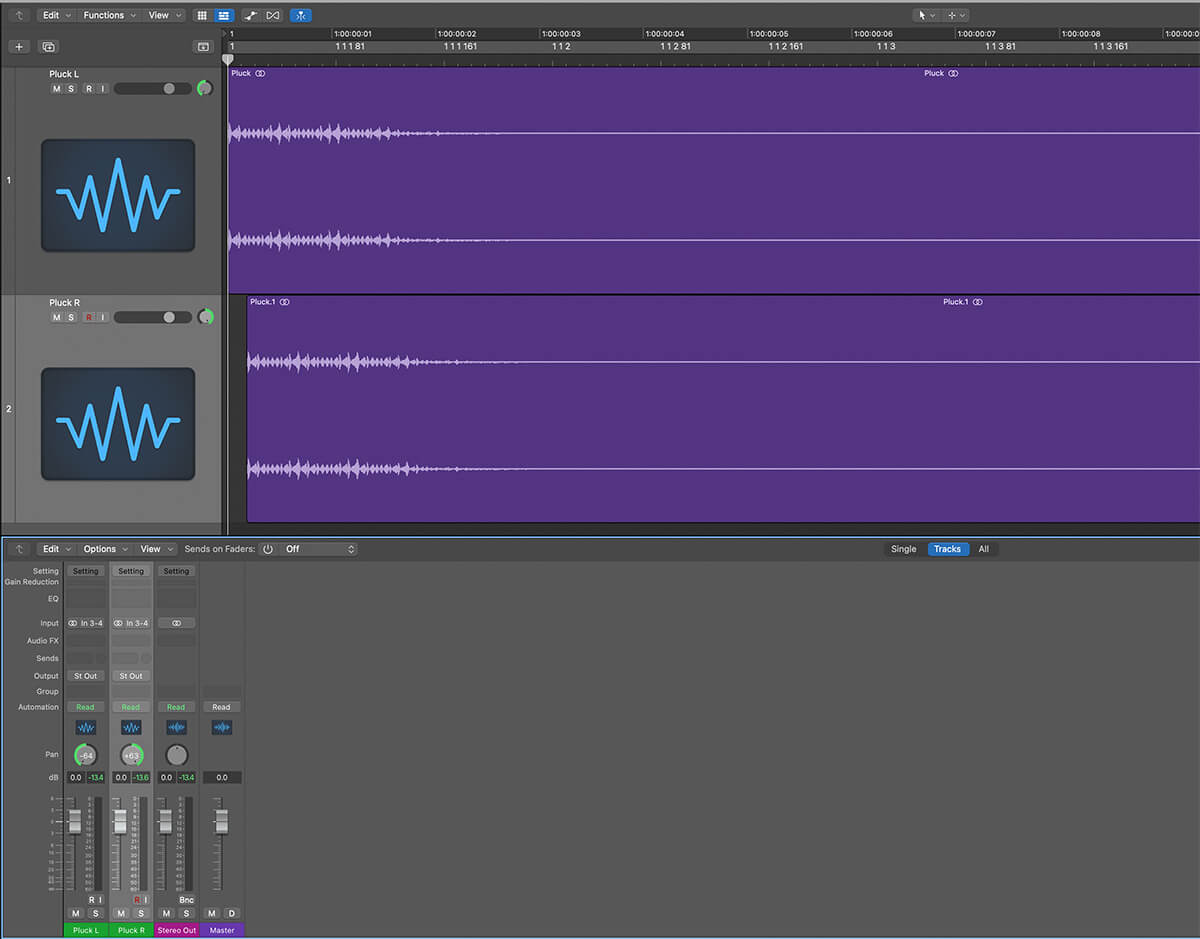 Audio delay creating the haas effect