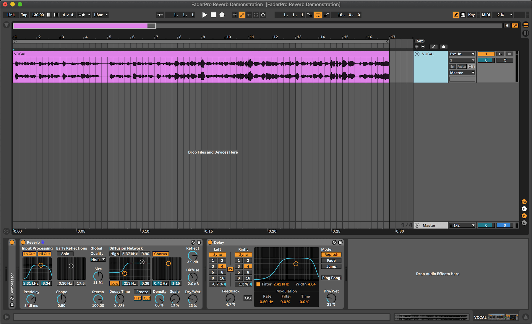 Ableton FX insert