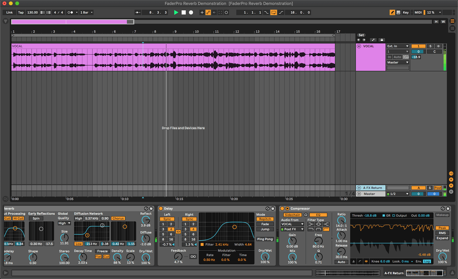 Sidechaining in Ableton