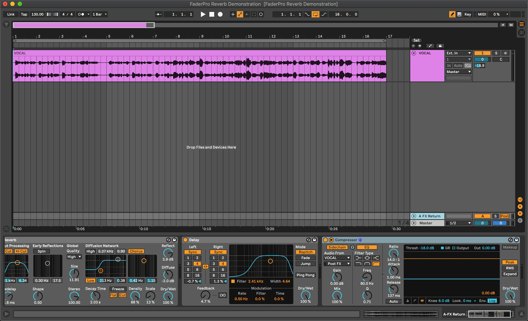 Sidechaining in Ableton