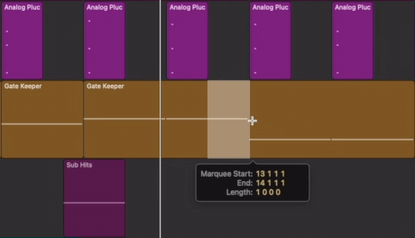 Logic Pro Marquee tool