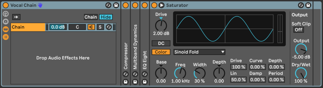 Ableton effects chain