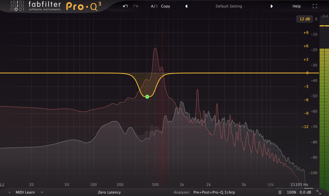 audio equalizer resonant frequency