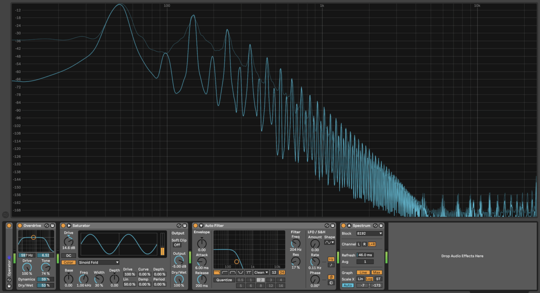 Harmonics in bass sound design