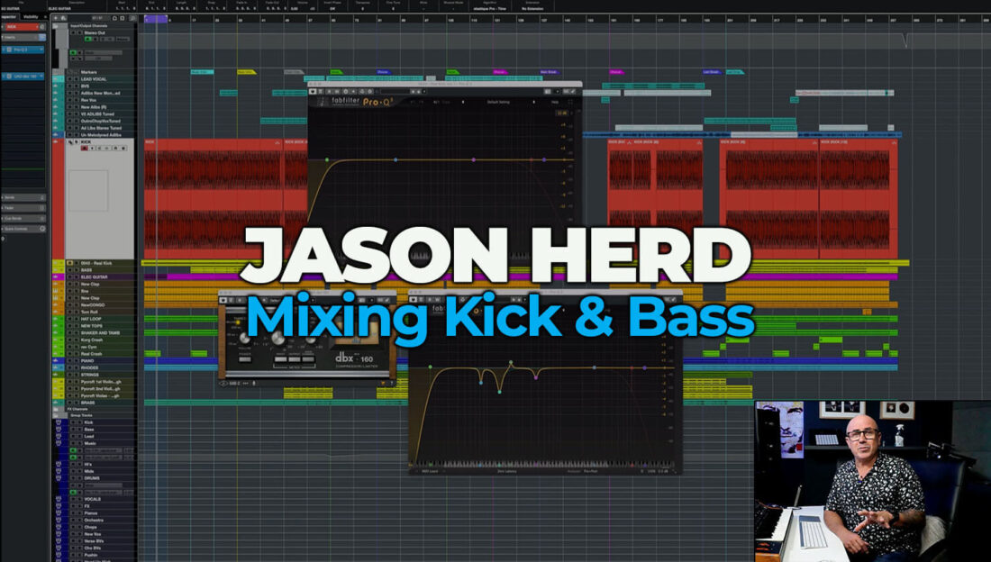 Jason Herd mixing kick and bass