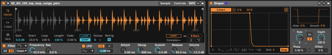 Modulating sample start and length