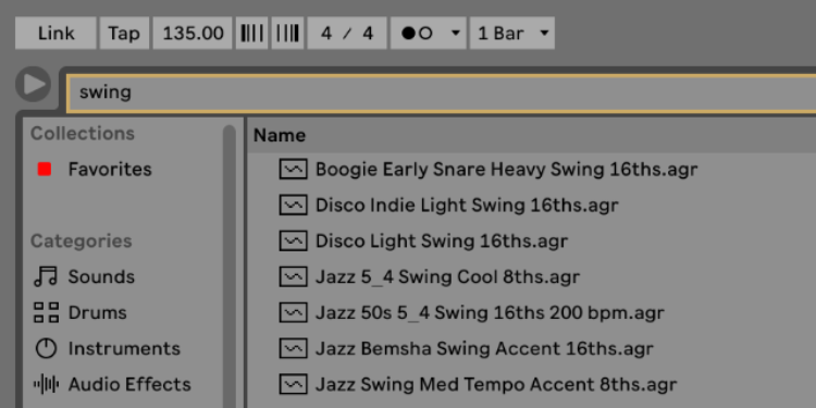 ableton swing 2