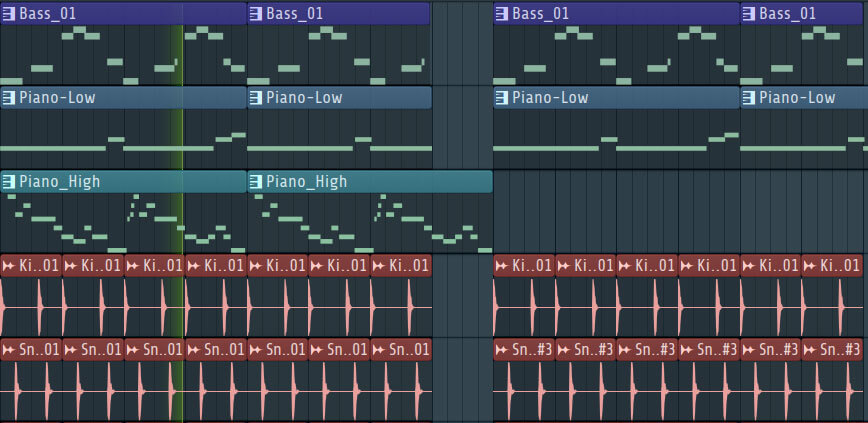 Loops-Bassline-Sequence Music theory