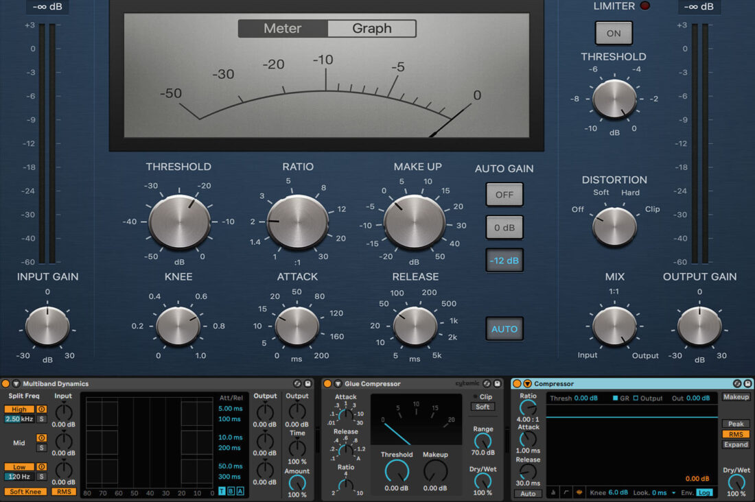 Ableton vs Logic compressors