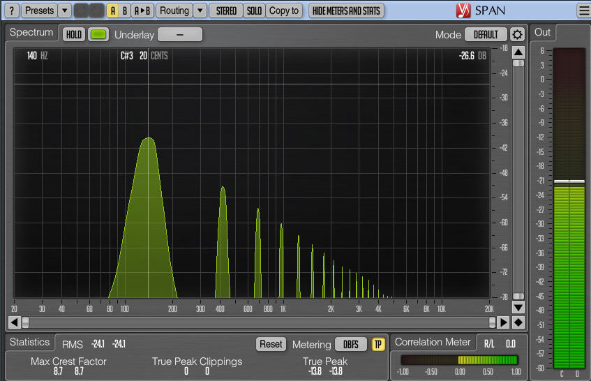 Mixing Bass Fundamental Frequency