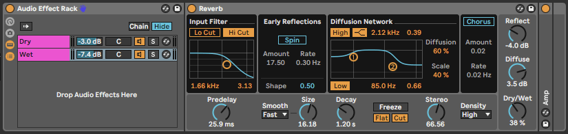 logic vs ableton effect rack